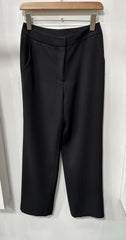 Solid Wide Leg Suit Pants